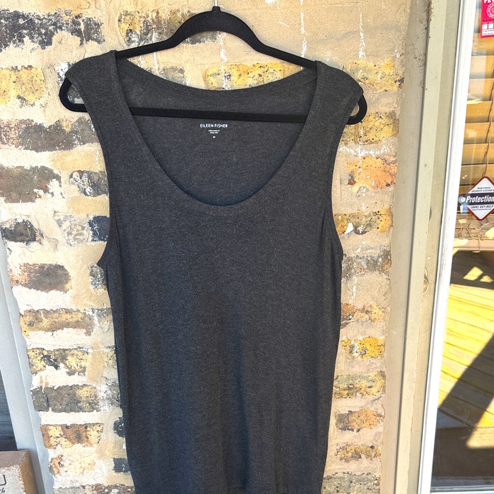 Eileen Fisher Charcoal Gray Tank Top
